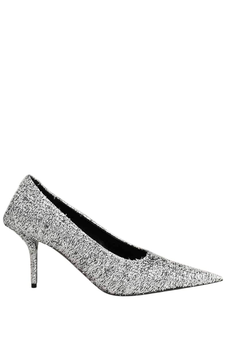 Talons Balenciaga Argent en Tissu, taille 39 - Seconde Main