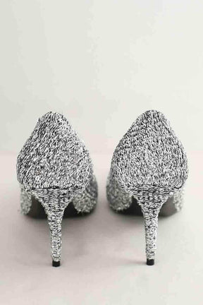 Talons Balenciaga Argent en Tissu