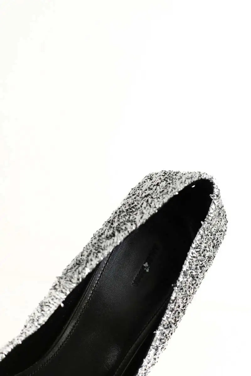 Talons Balenciaga Argent en Tissu