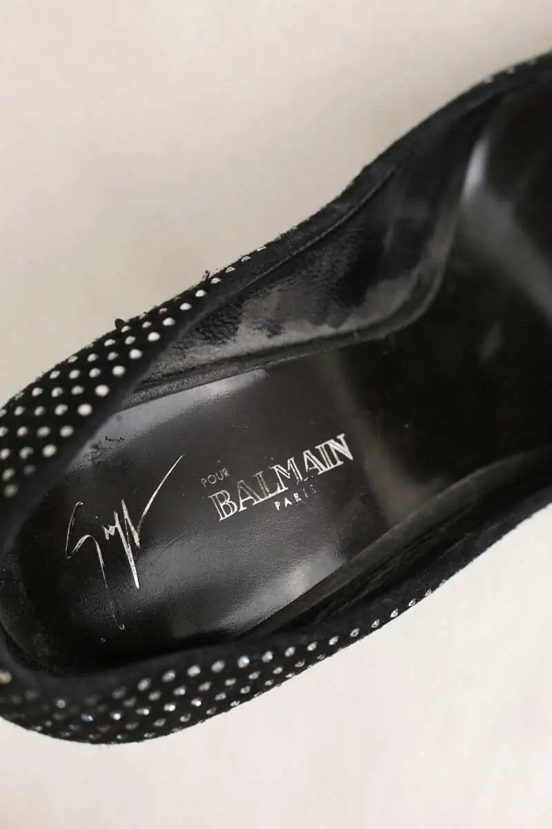 Talons Balmain Noir en Cuir