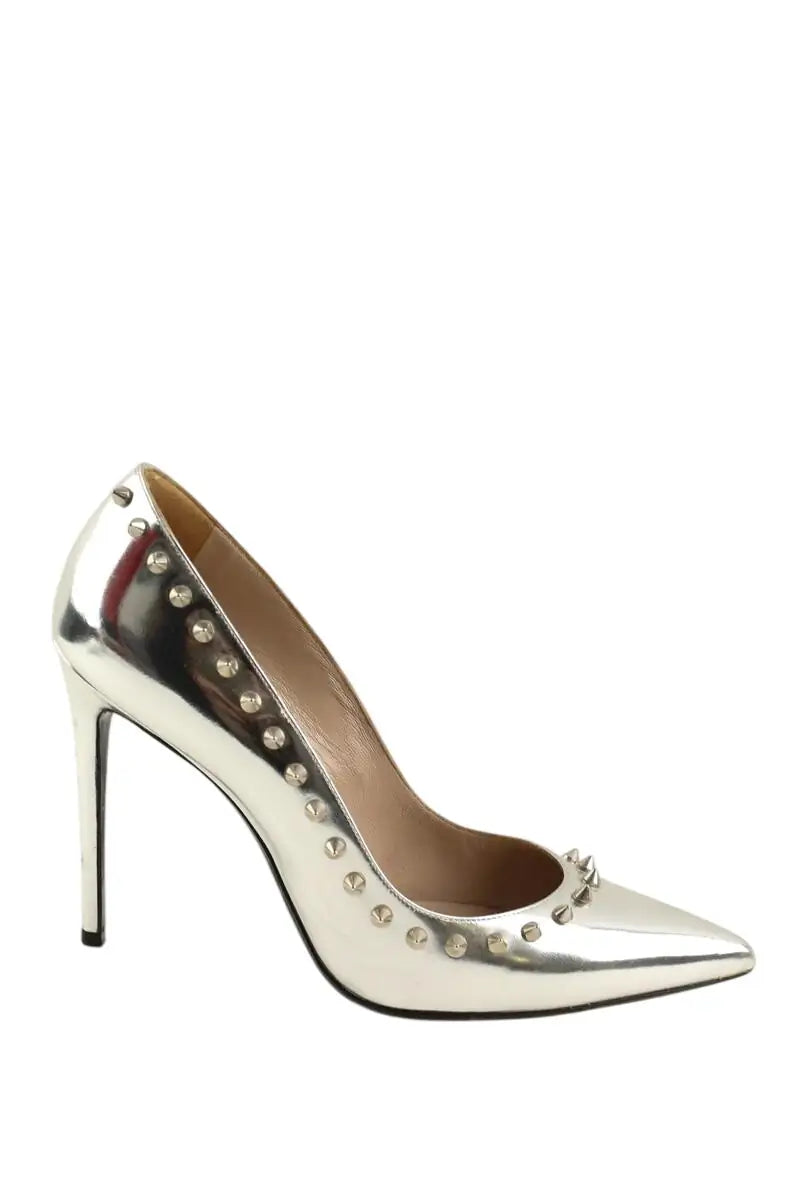 Talons Barbara Bui Argent en Cuir, taille 38 - Seconde Main