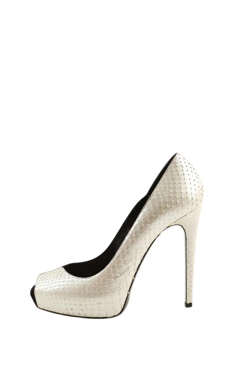 Talons Barbara Bui Argent en Cuir, taille 39 - Seconde Main