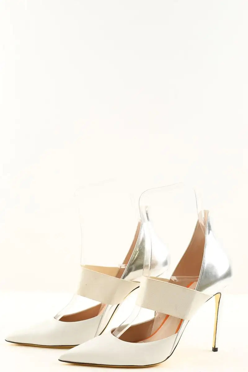 Talons Barbara Bui Blanc en Cuir