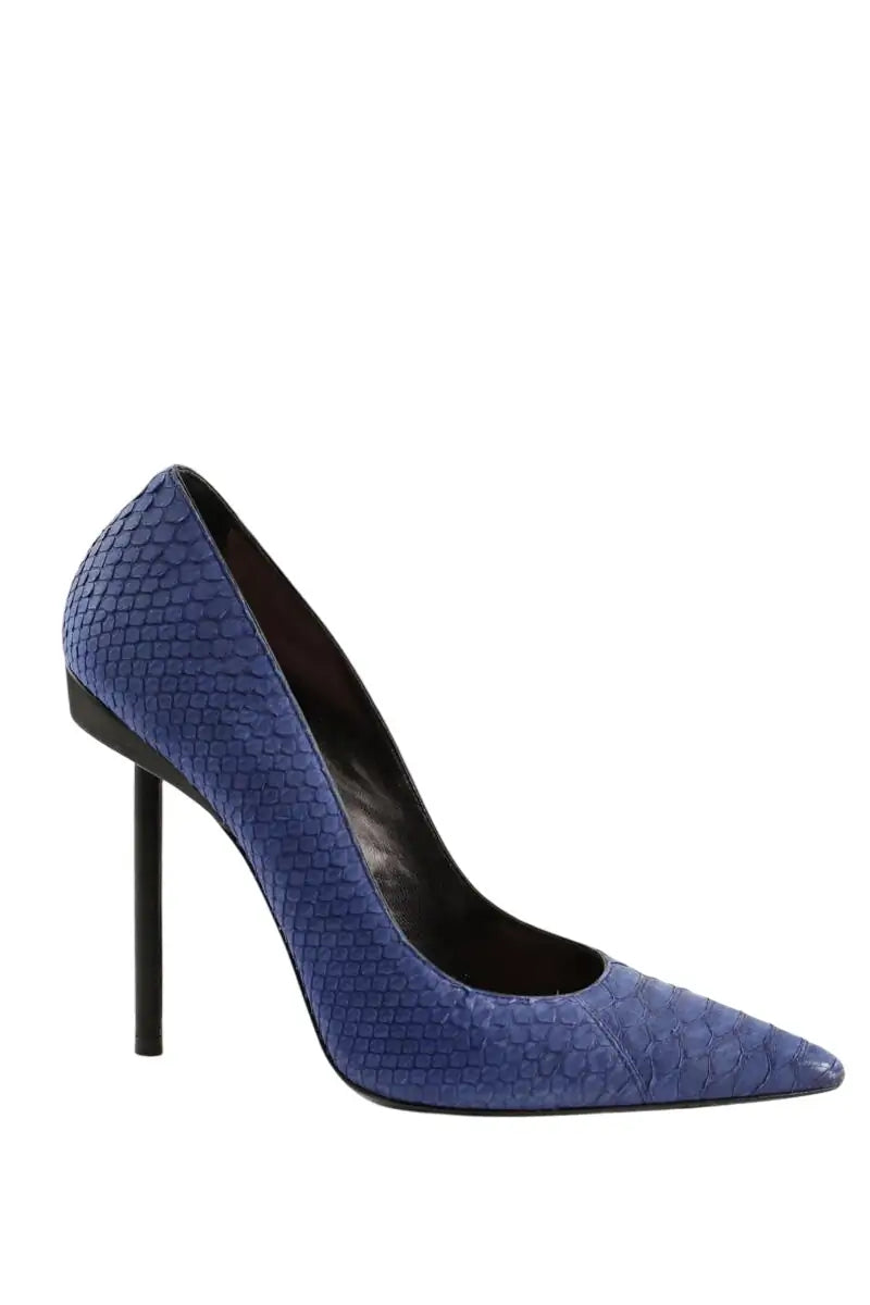 Talons Barbara Bui Bleu en Cuir, taille 39 - Seconde Main