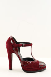 Talons Barbara Bui Bordeaux en Cuir, taille 38 - Seconde Main