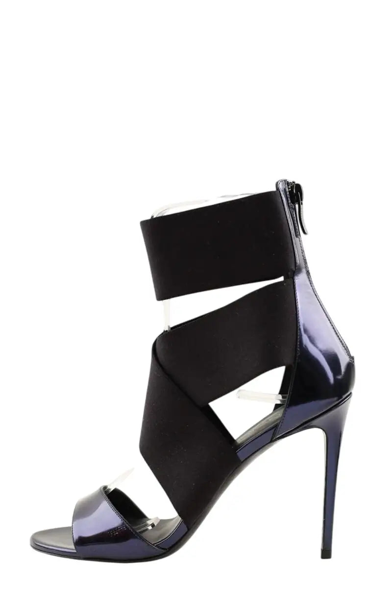 Talons Barbara Bui Marine en Cuir, taille 38 - Seconde Main
