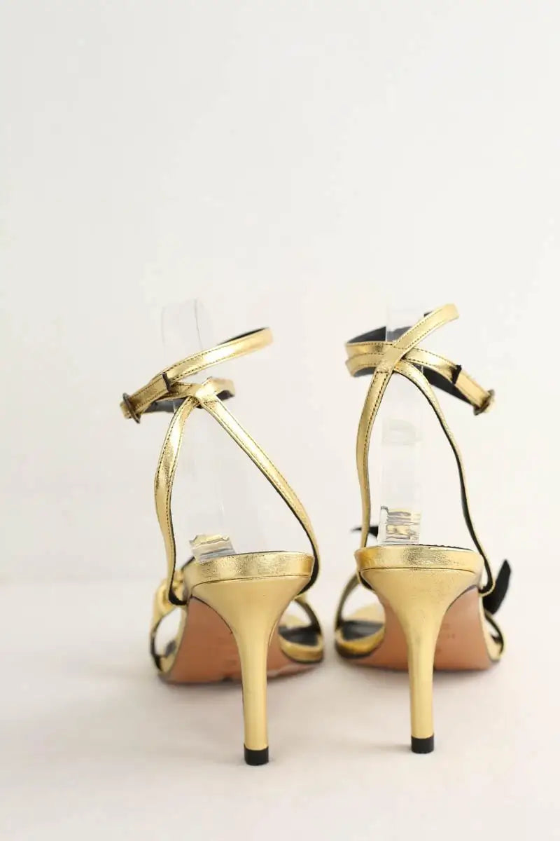 Talons Ba&Sh Doré en Cuir