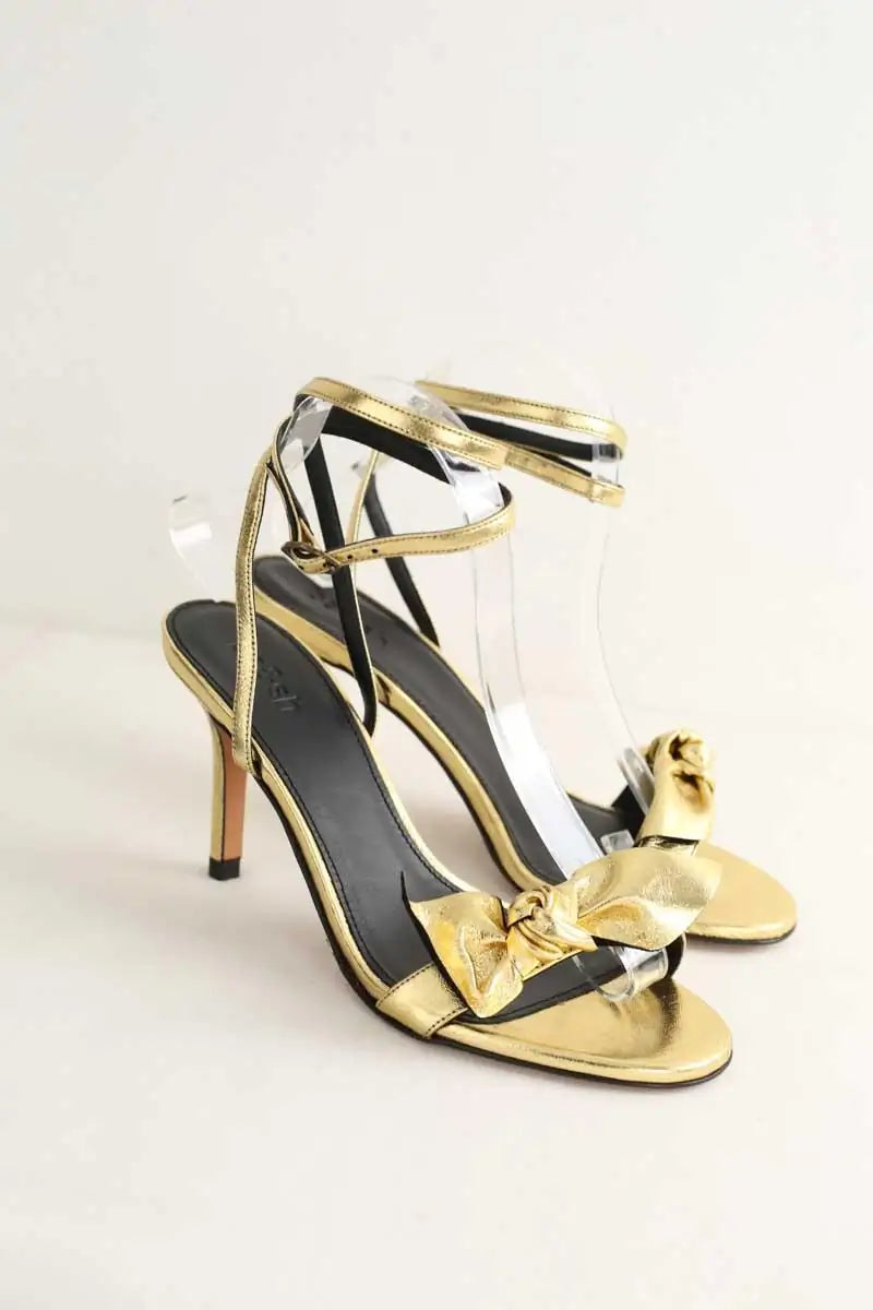 Talons Ba&Sh Doré en Cuir