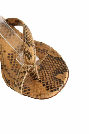 Talons Bottega Veneta Spiral Beige en Cuir