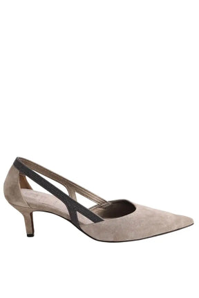 Talons Brunello Cucinelli Gris en Daim, taille 39 - Seconde Main