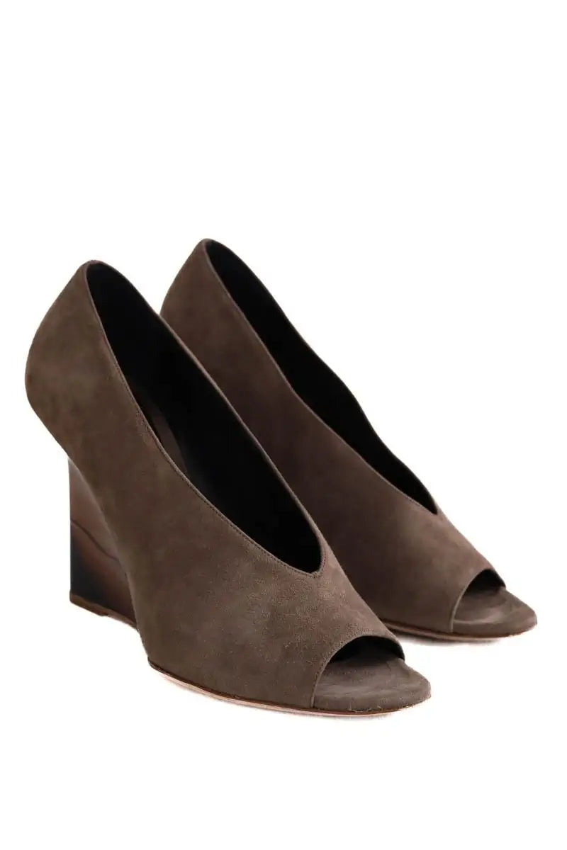Talons Burberry Marron en Daim