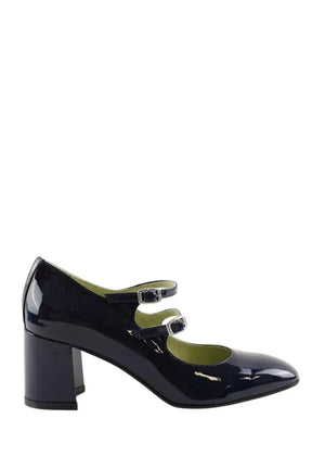 Talons Carel Babies Slingback  Marine en Cuir verni, taille 35 - Seconde Main