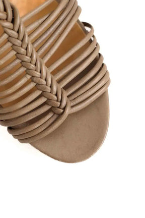 Talons Carel Beige en Cuir