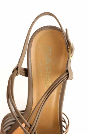 Talons Carel Beige en Cuir