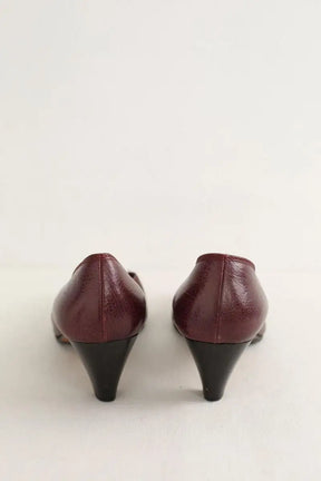 Talons Carel Bordeaux en Cuir