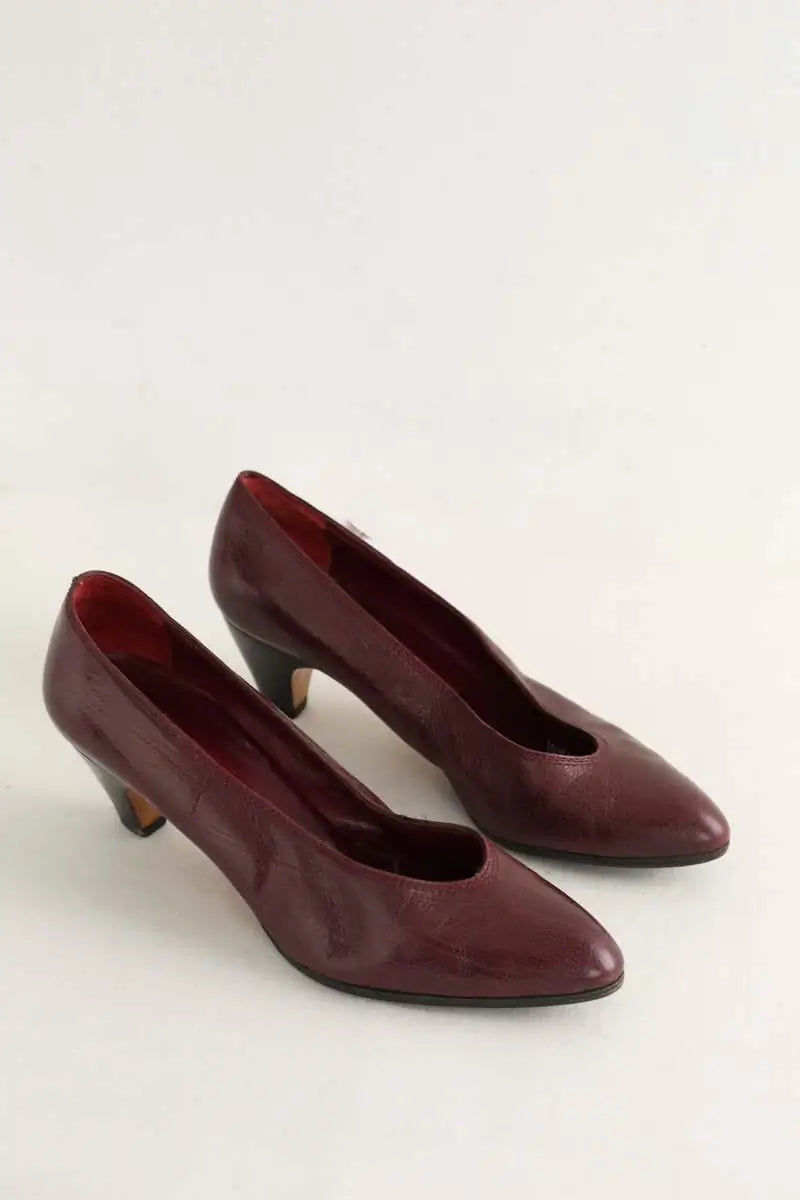 Talons Carel Bordeaux en Cuir