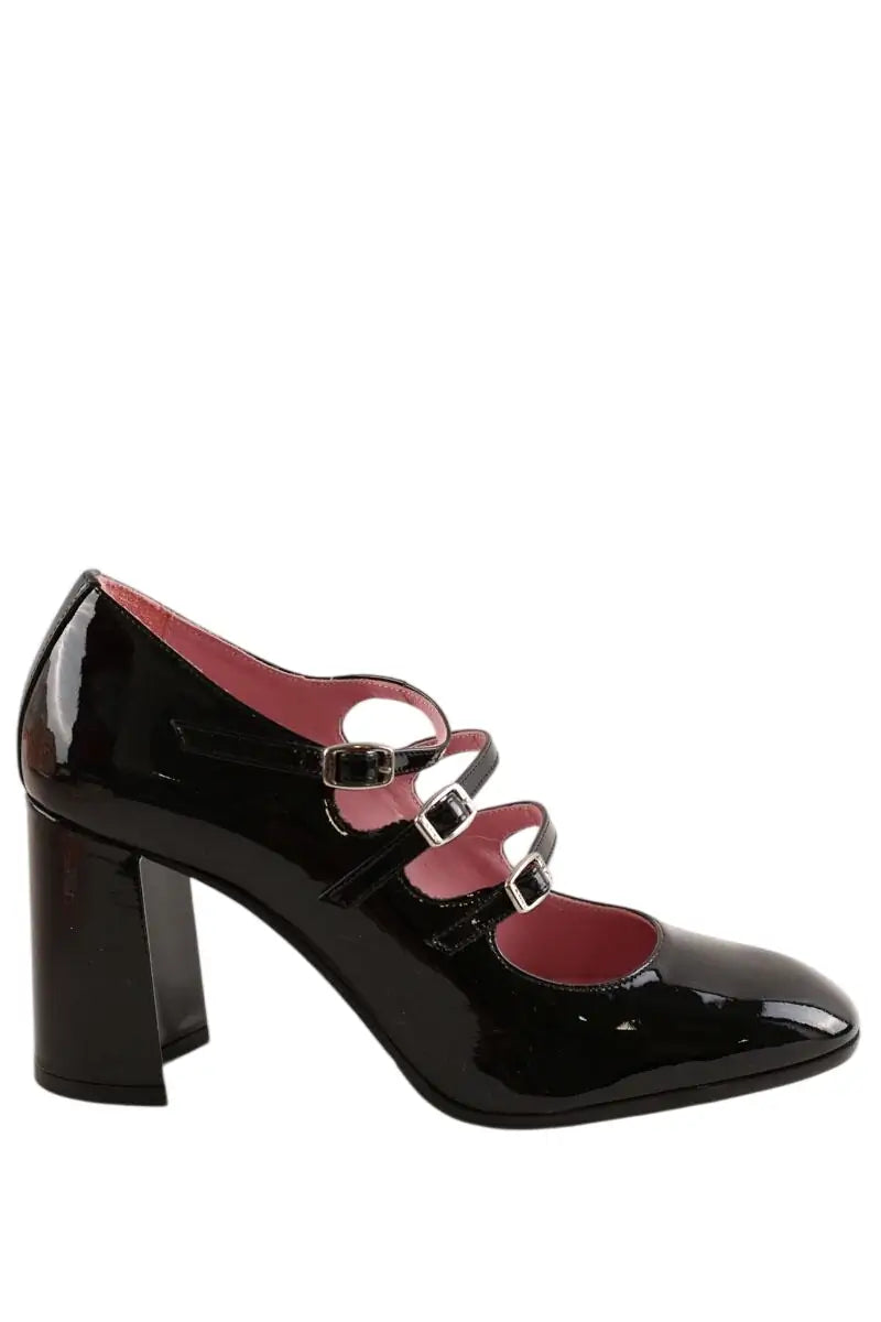 Talons Carel Keel Noir en Cuir verni, taille 37 - Seconde Main