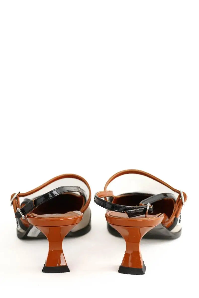 Talons Carel Multicolore en Cuir