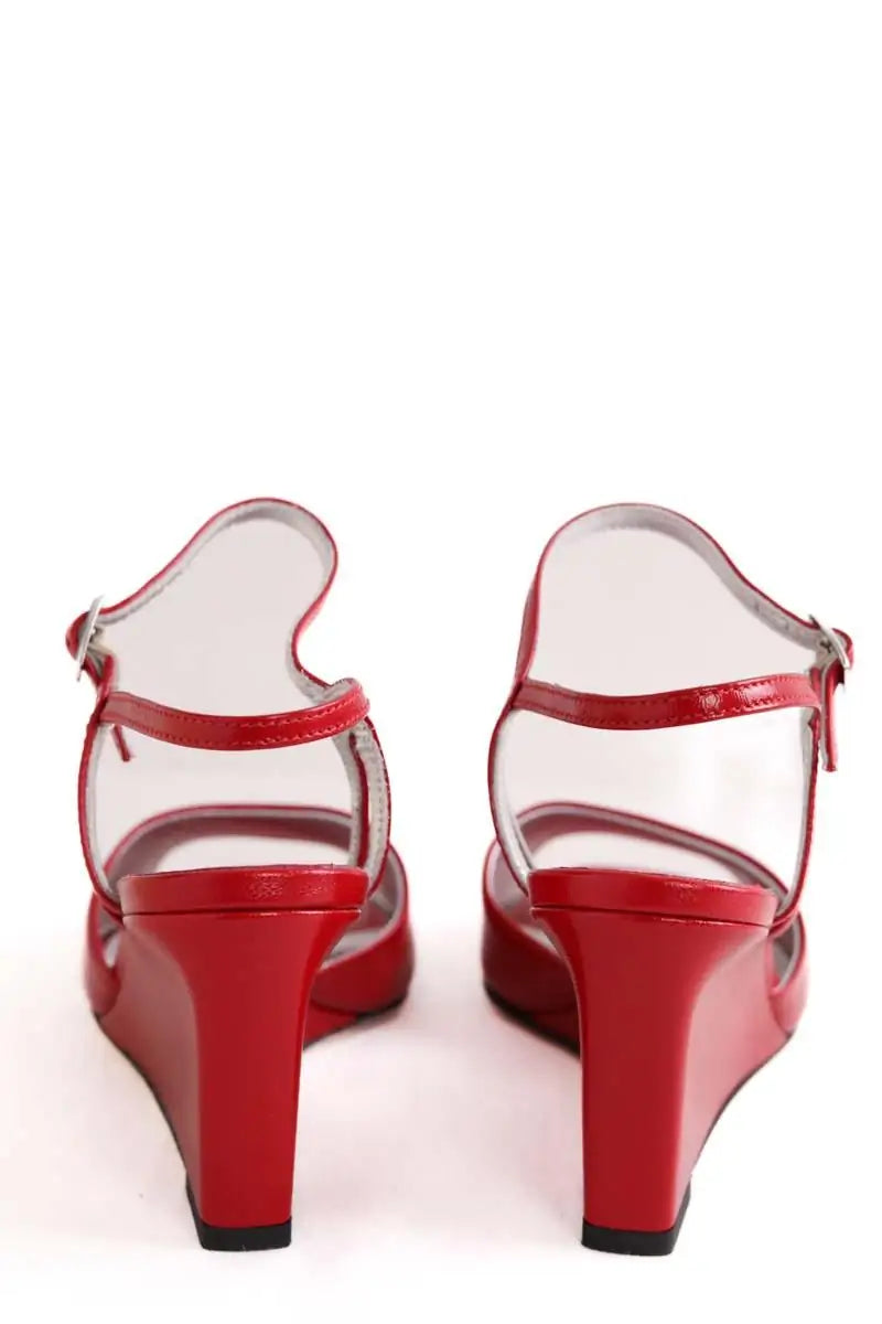Talons Carel Rouge en Cuir verni