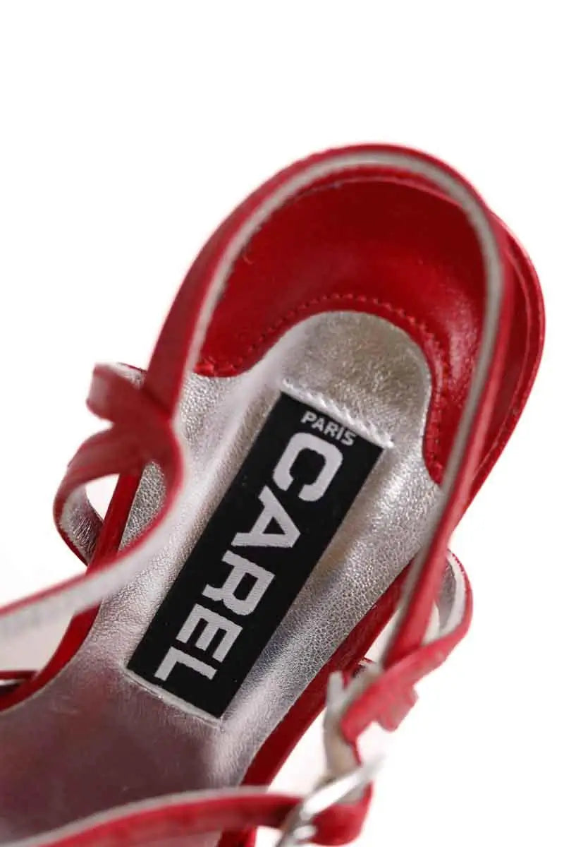 Talons Carel Rouge en Cuir verni