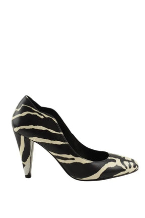 Talons Carven Noir en Cuir, taille 36 - Seconde Main