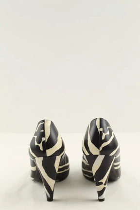 Talons Carven Noir en Cuir