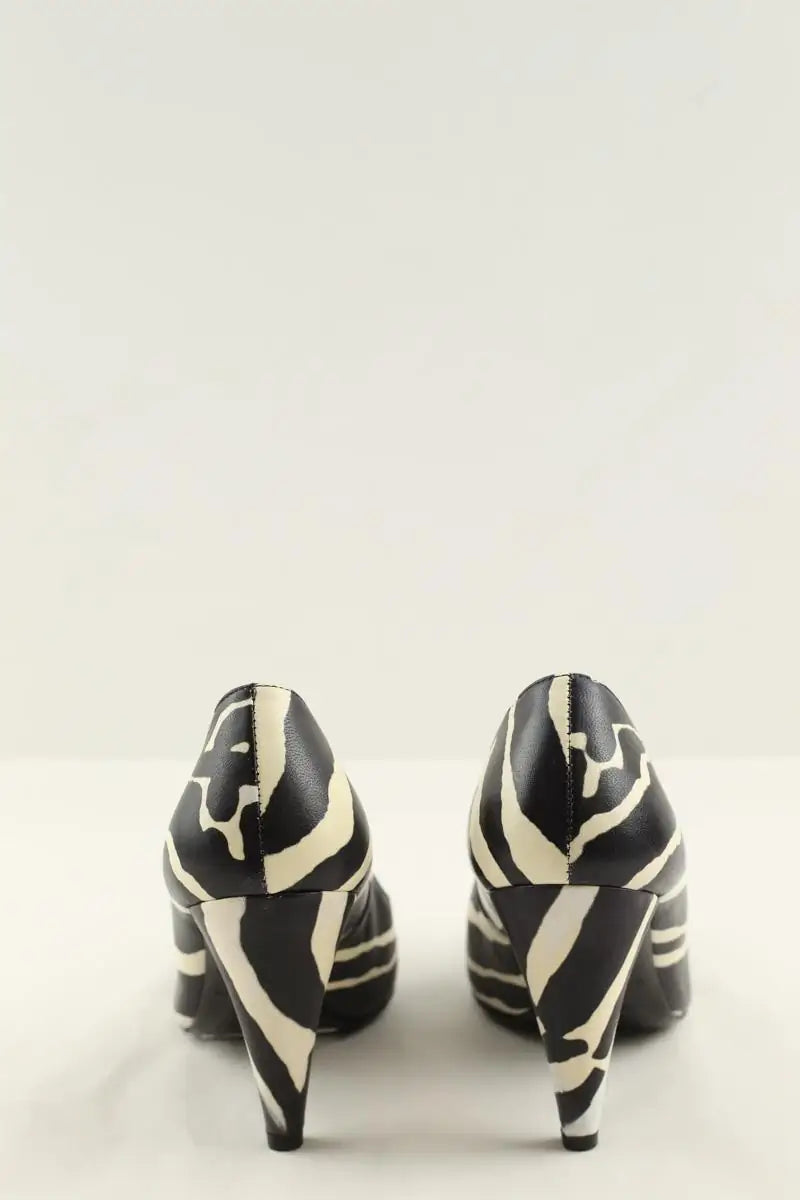 Talons Carven Noir en Cuir