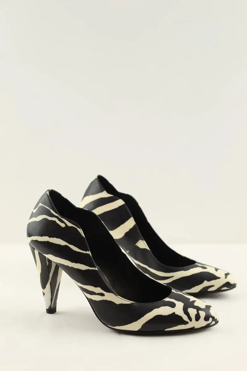 Talons Carven Noir en Cuir