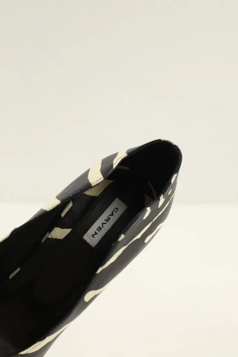 Talons Carven Noir en Cuir