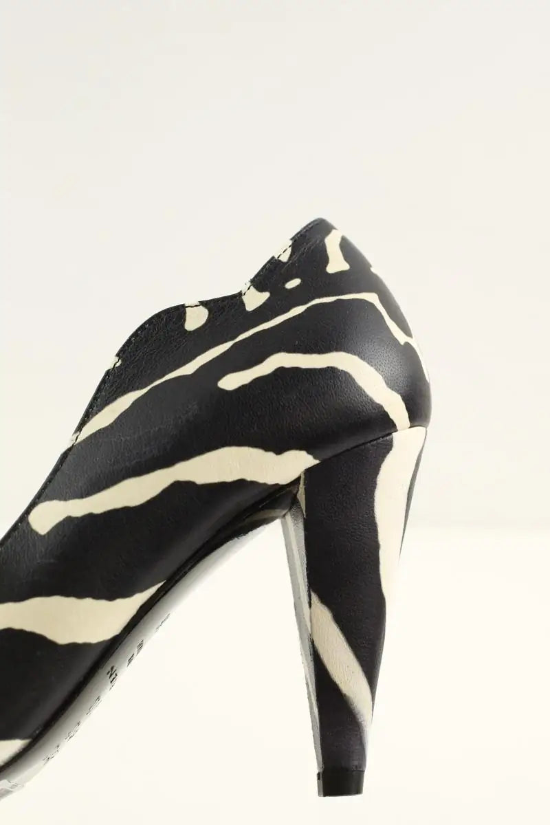 Talons Carven Noir en Cuir