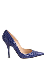 Talons CASADEI Bleu en Cuirs exotiques, taille 40 - Seconde Main
