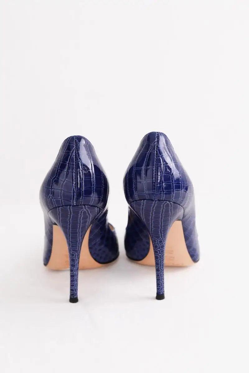 Talons CASADEI Bleu en Cuirs exotiques