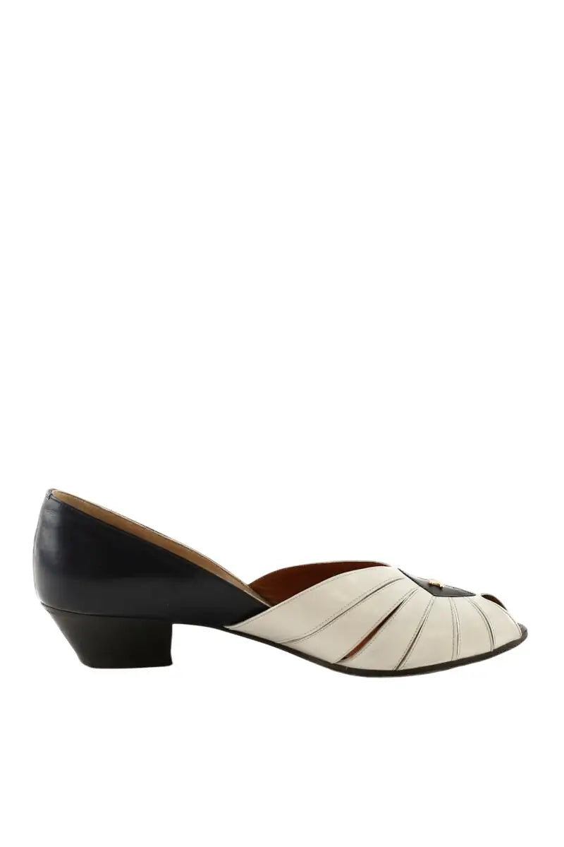 Talons Celine Blanc en Cuir, taille 38 - Seconde Main