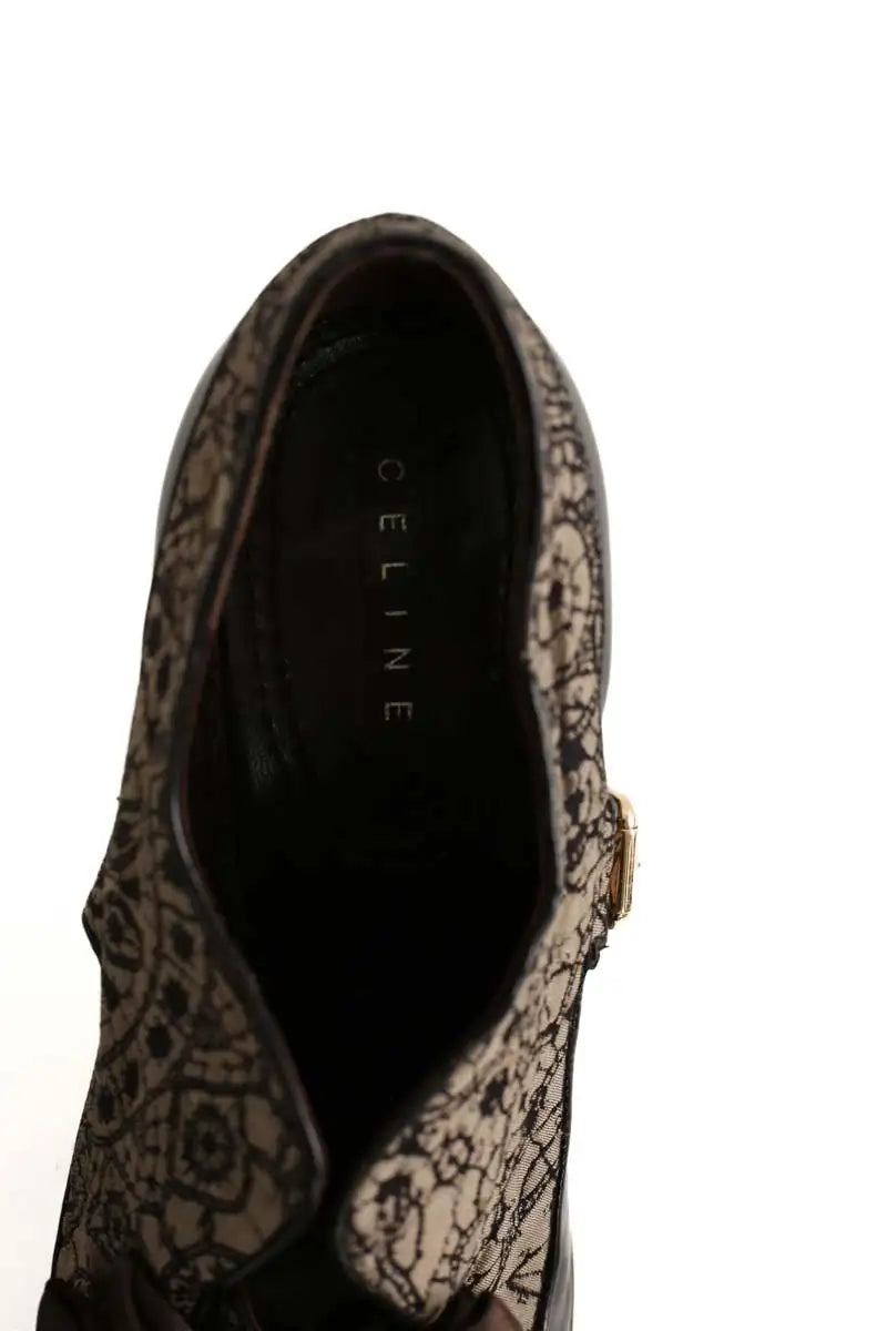 Talons Celine Marron en Cuir