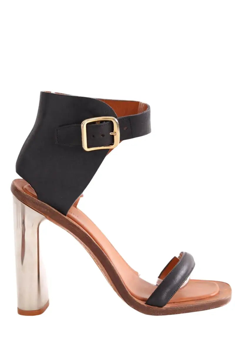 Talons Celine Noir en Cuir, taille 37 - Seconde Main