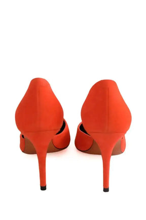 Talons Celine Orange en Daim