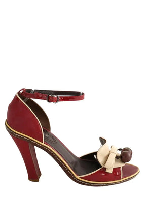 Talons Celine Rouge en Cuir, taille 37 - Seconde Main