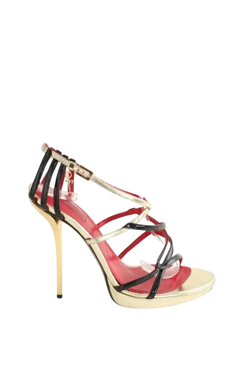 Talons Cesare Paciotti Doré en Cuir, taille 39 - Seconde Main
