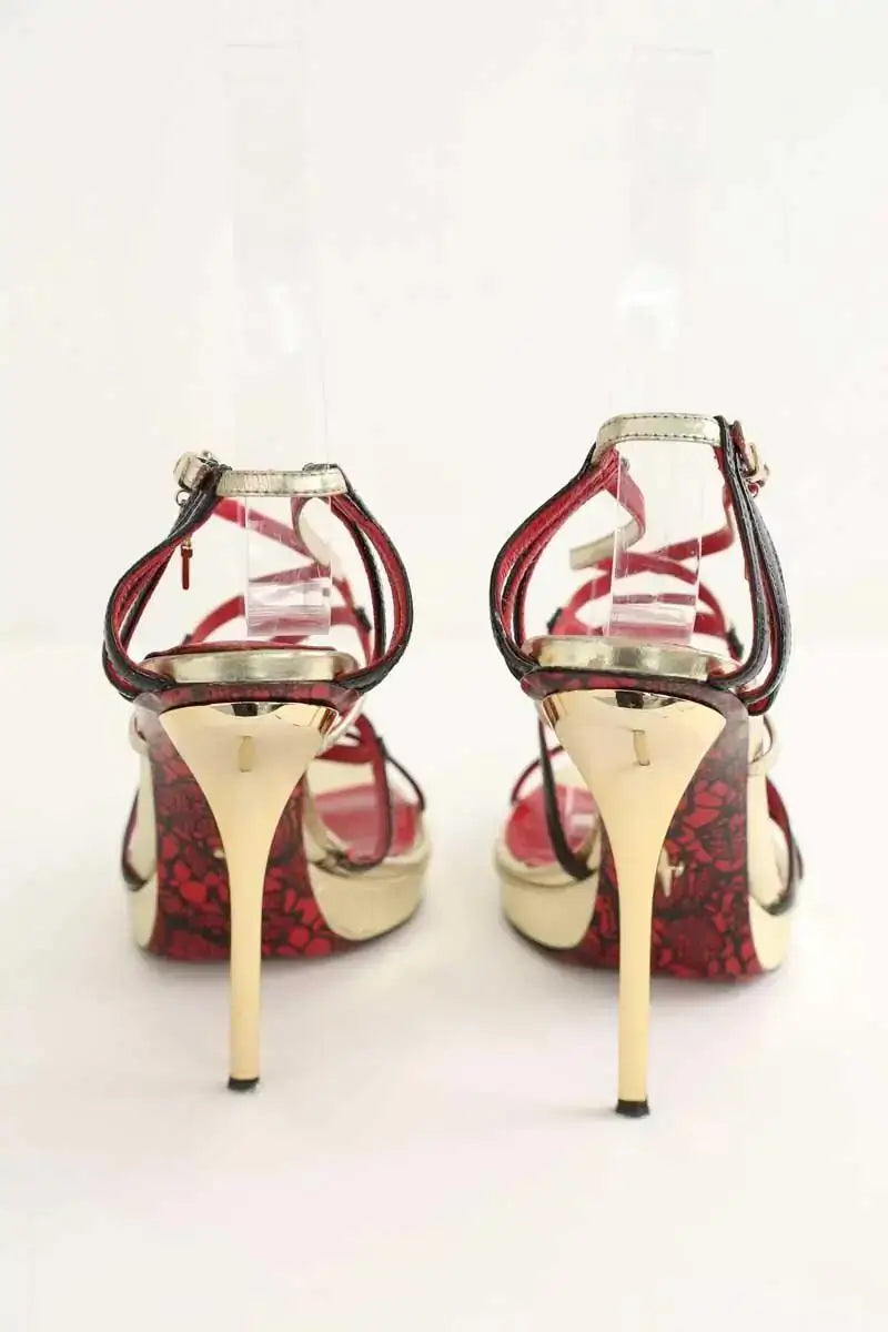 Talons Cesare Paciotti Doré en Cuir