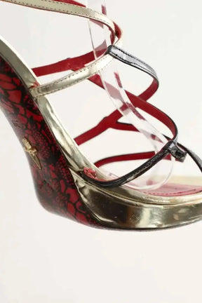 Talons Cesare Paciotti Doré en Cuir