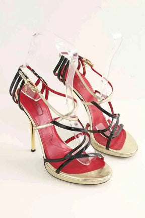 Talons Cesare Paciotti Doré en Cuir