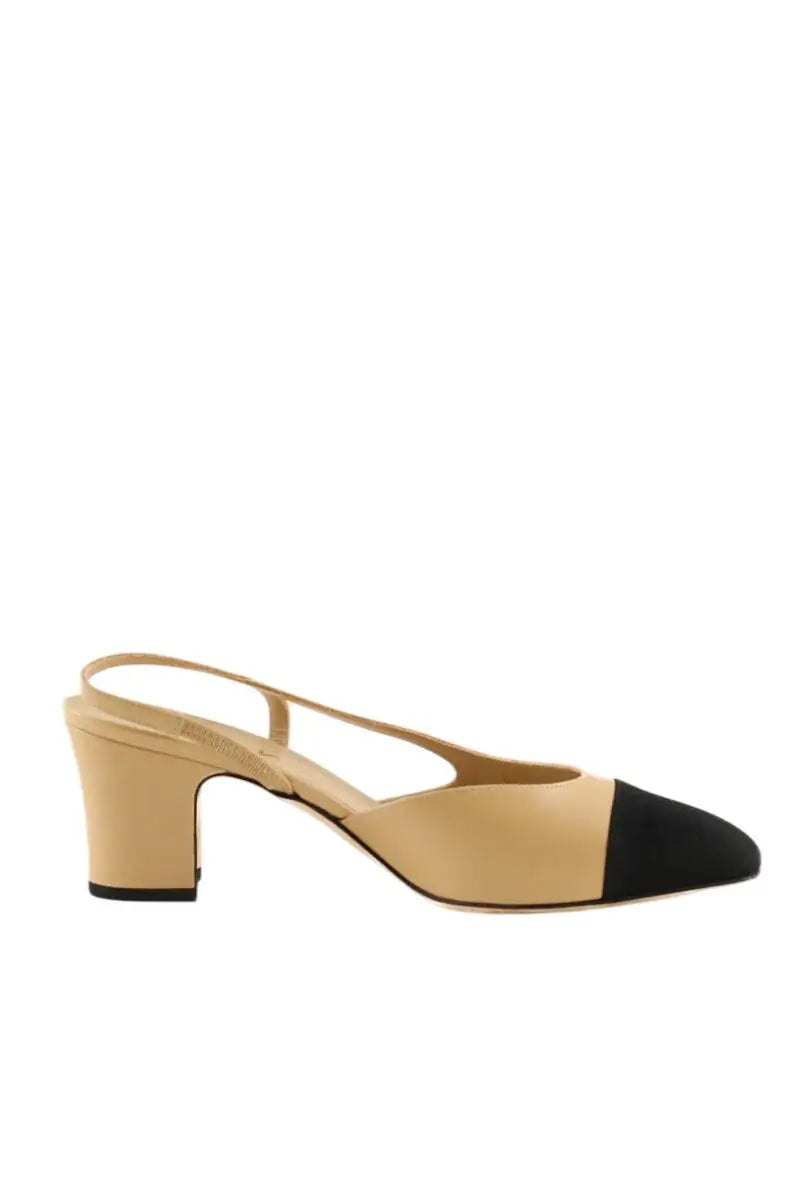 Talons Chanel Beige en Cuir, taille 38 - Seconde Main