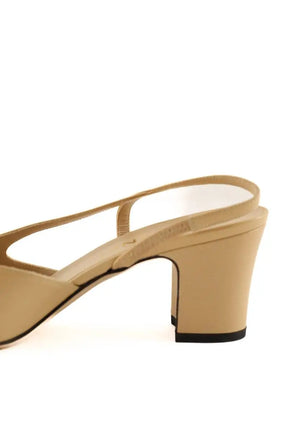 Talons Chanel Beige en Cuir