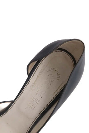 Talons Chanel Gris en Cuir