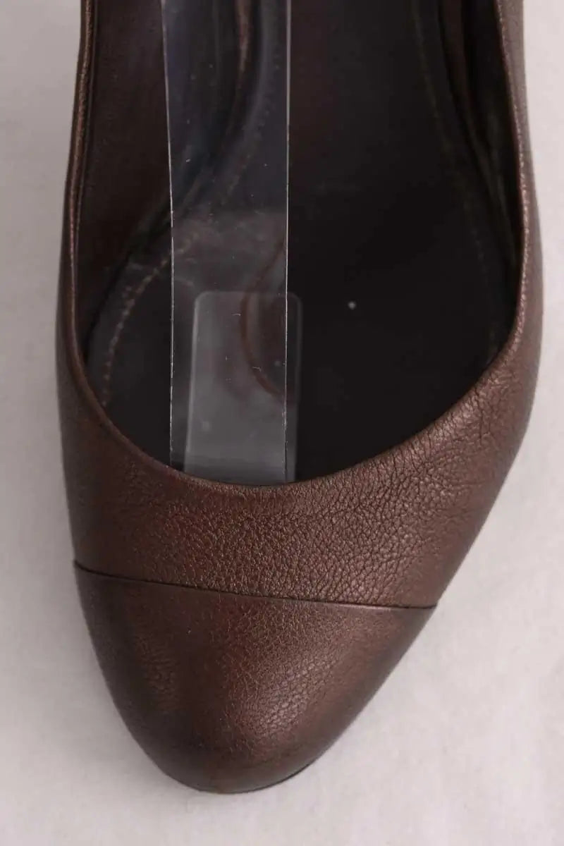 Talons Chanel Marron en Cuir
