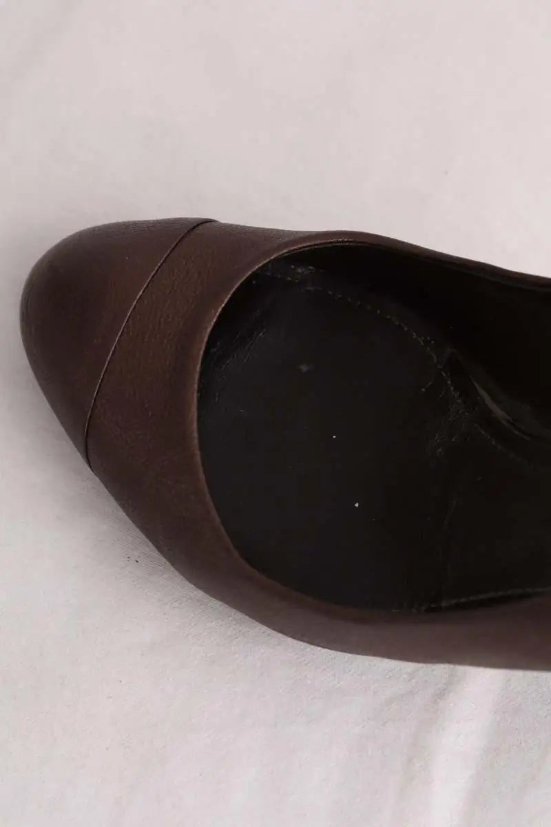 Talons Chanel Marron en Cuir
