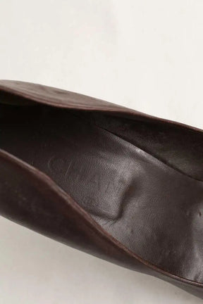 Talons Chanel Marron en Cuir