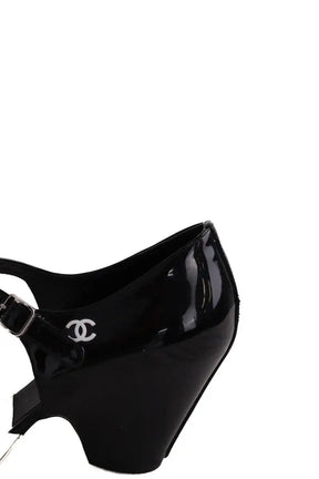 Talons Chanel Noir en Cuir
