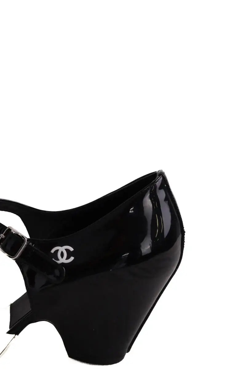 Talons Chanel Noir en Cuir
