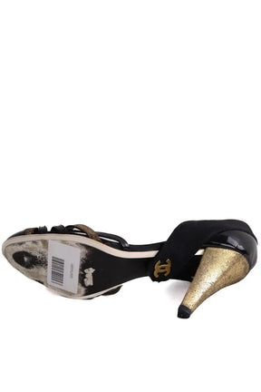 Talons Chanel Noir en Cuir